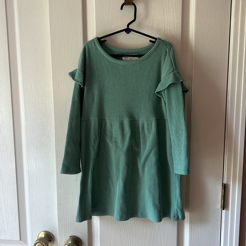 Old Navy Sage Ribbed Knit Dress